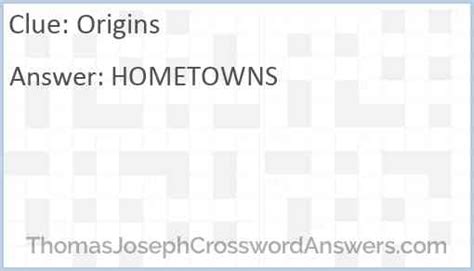 crossword clue origins